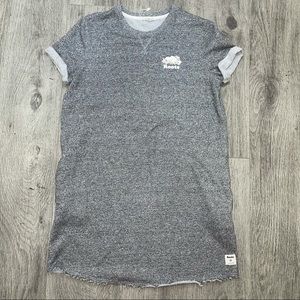 Roots Gray/White Sporty Mini Dress , US M